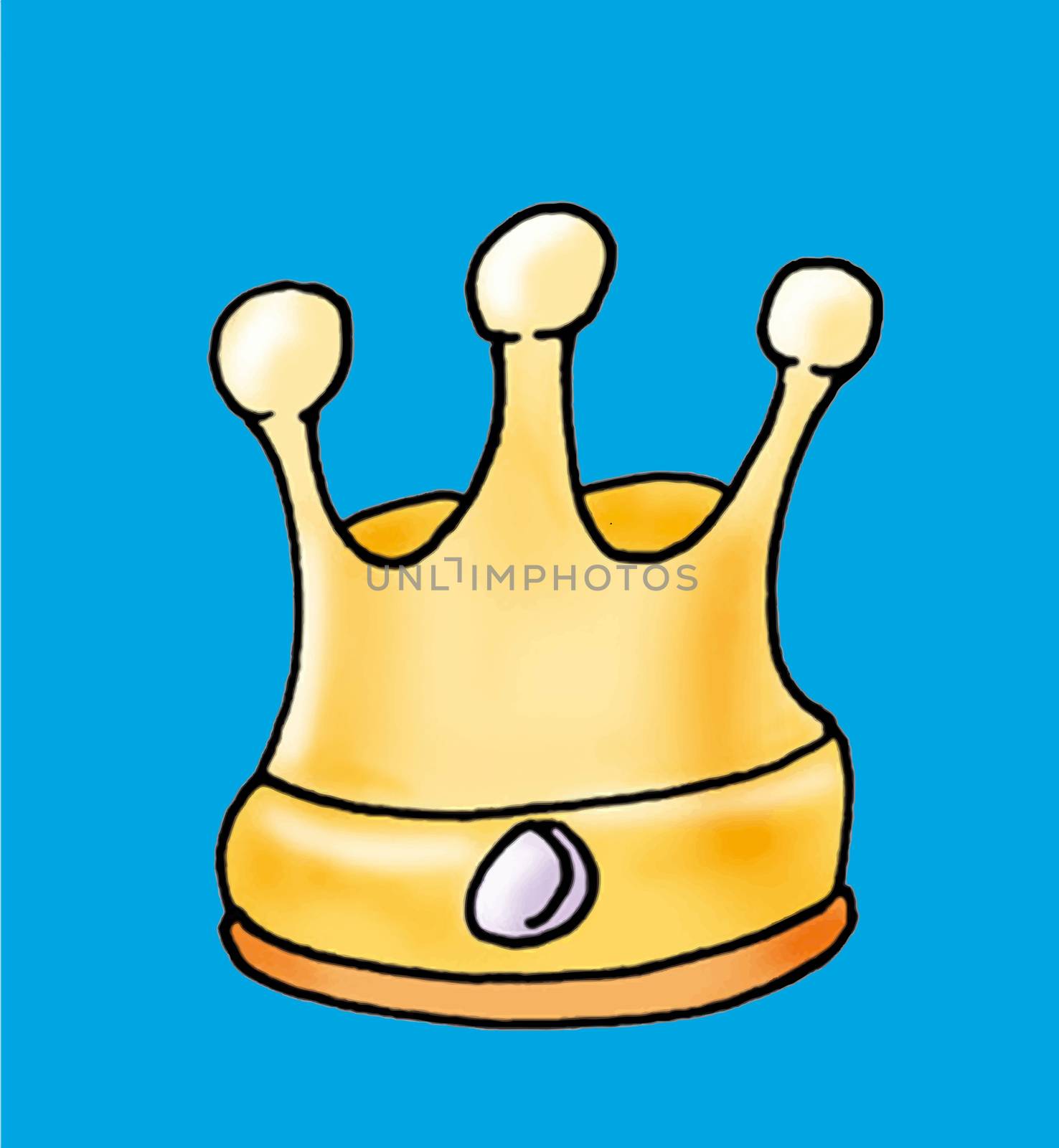 A crown with a gem