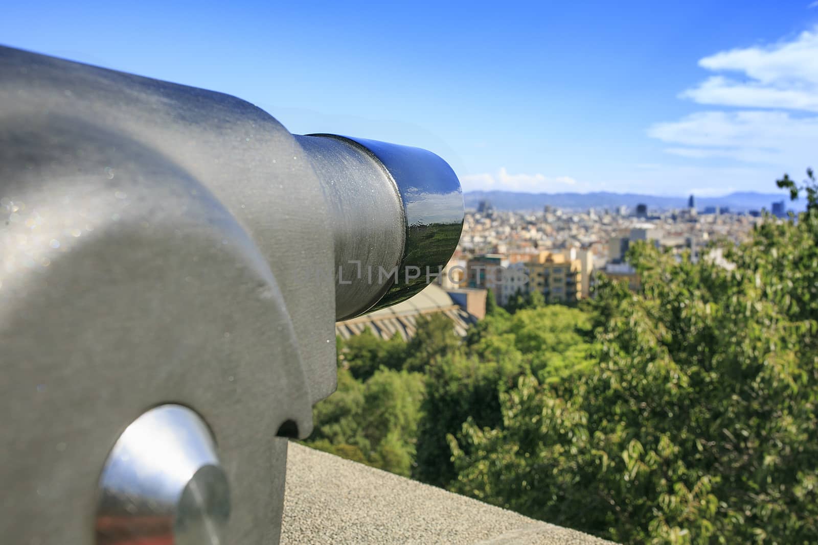 Landscape of Barcelona from montjuic