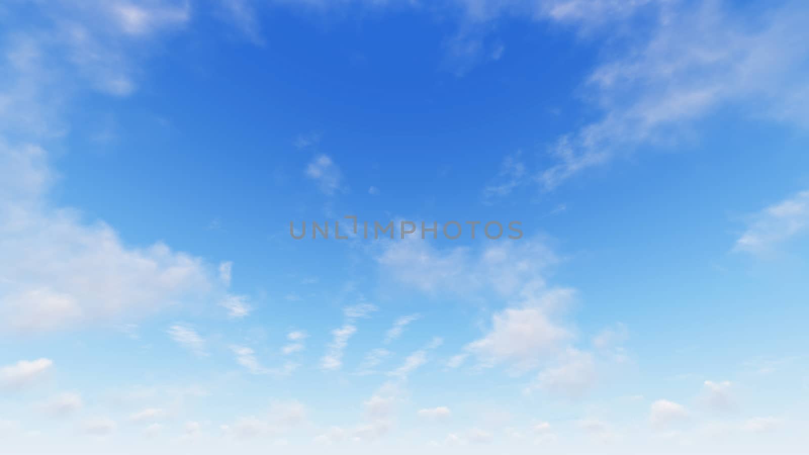 Cloudy blue sky abstract background, blue sky background with tiny clouds, 3d illustration