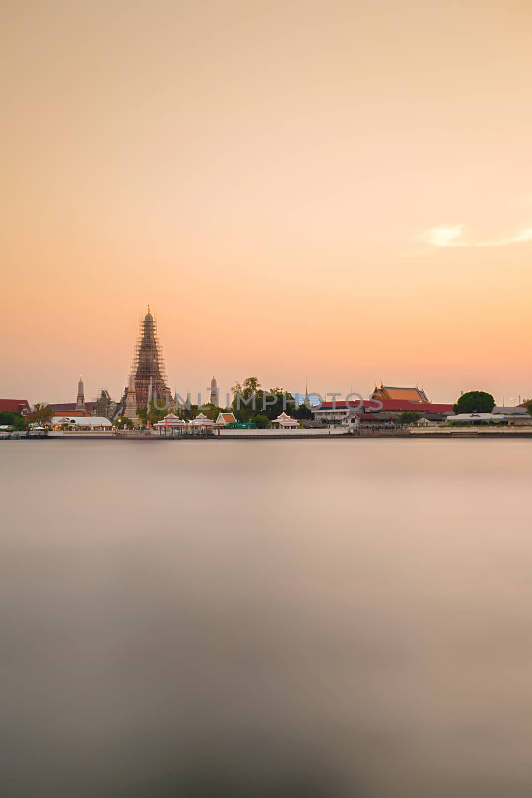 Landscape of Chao Phraya River in Bangkok, Thailand