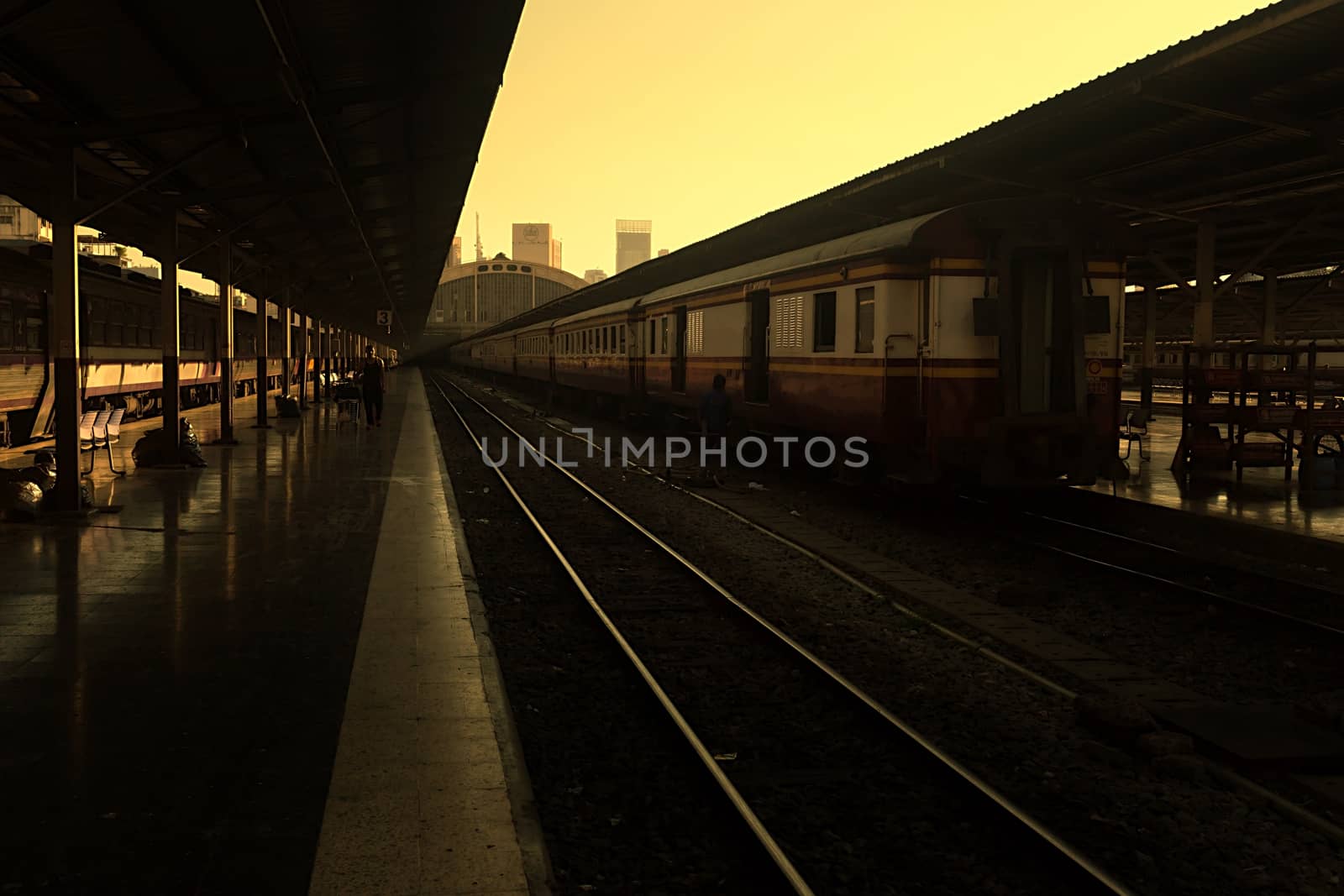 Hua Lamphong the train station in Bangkok, Thailand