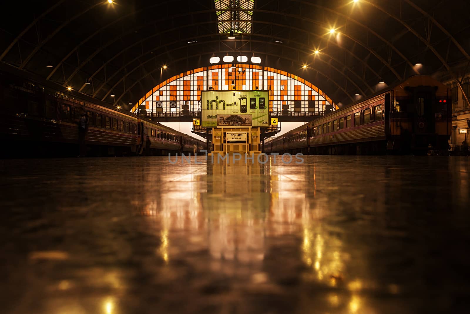 Hua Lamphong the train station in Bangkok, Thailand