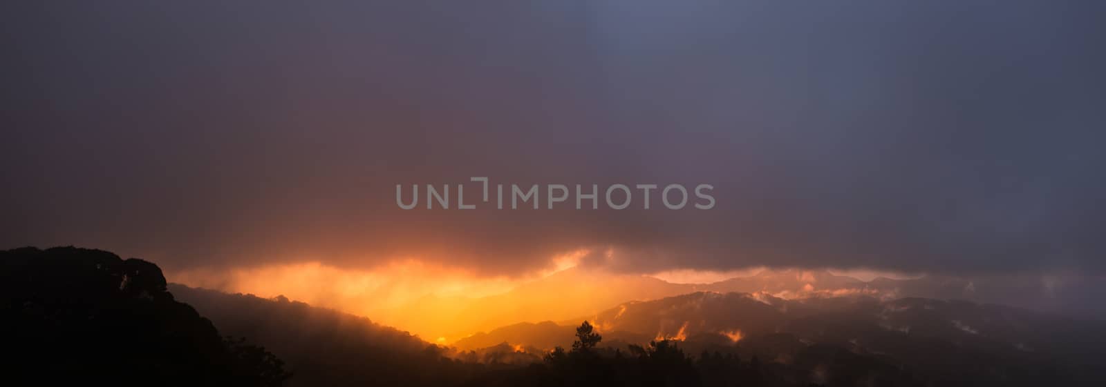 Mountain landscape in Chiang Mai, Thailand