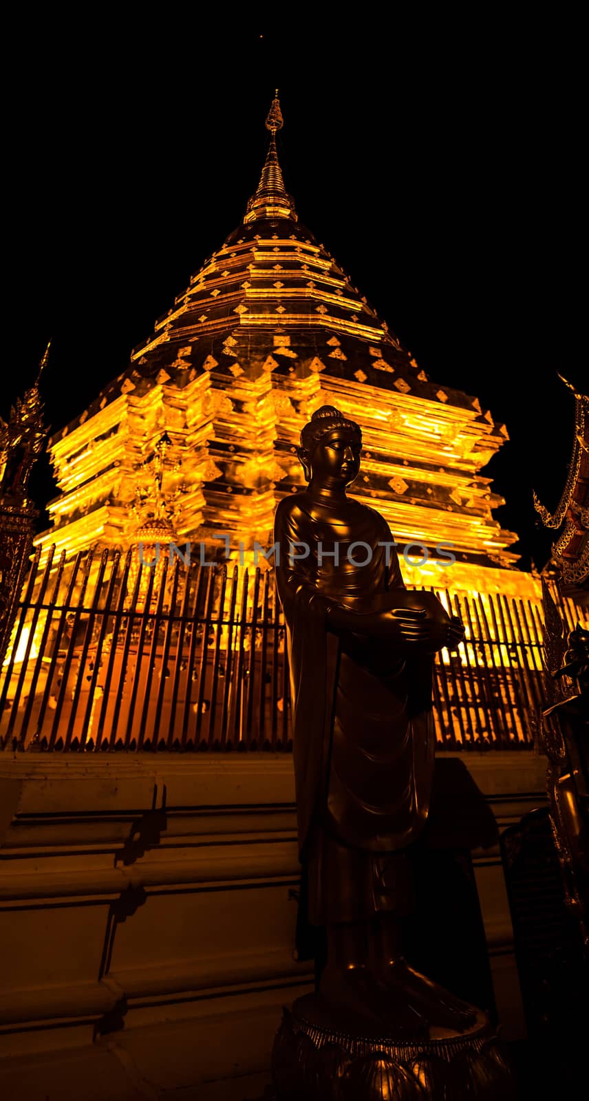 Buddhist temple in Chiang Mai, Thailand