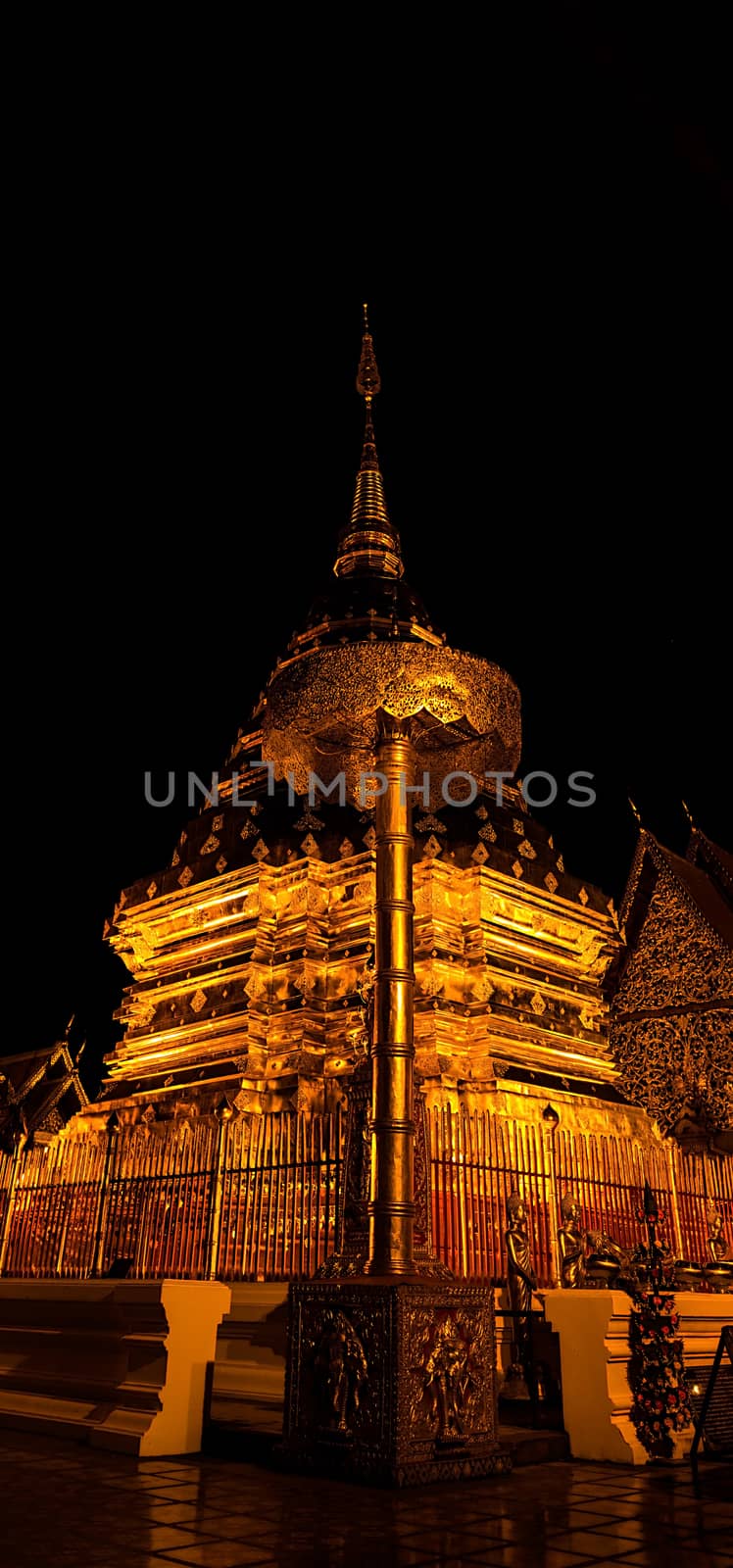 Buddhist temple in Chiang Mai, Thailand