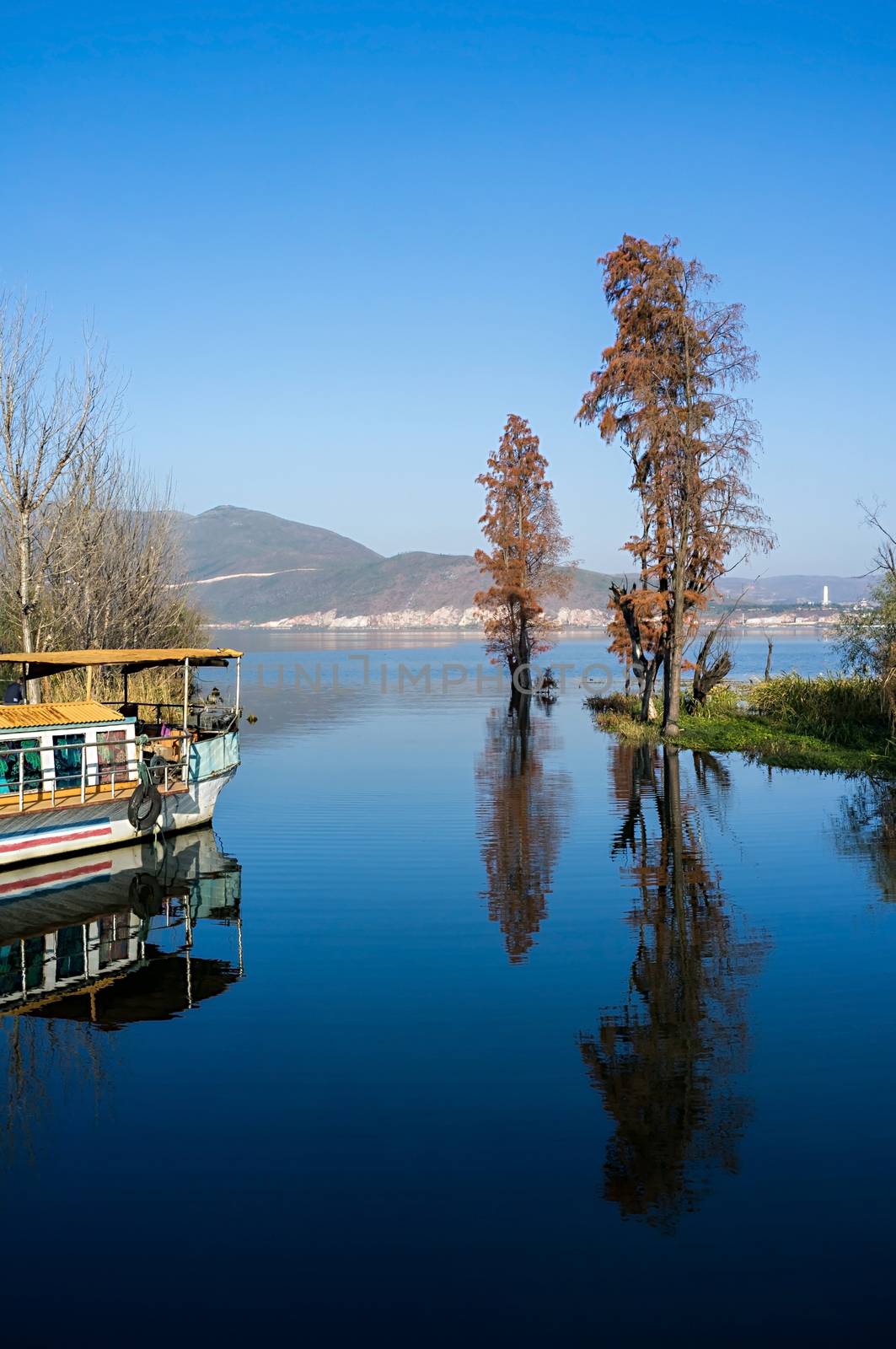 Erhai lake in Dali, Yunnan, China