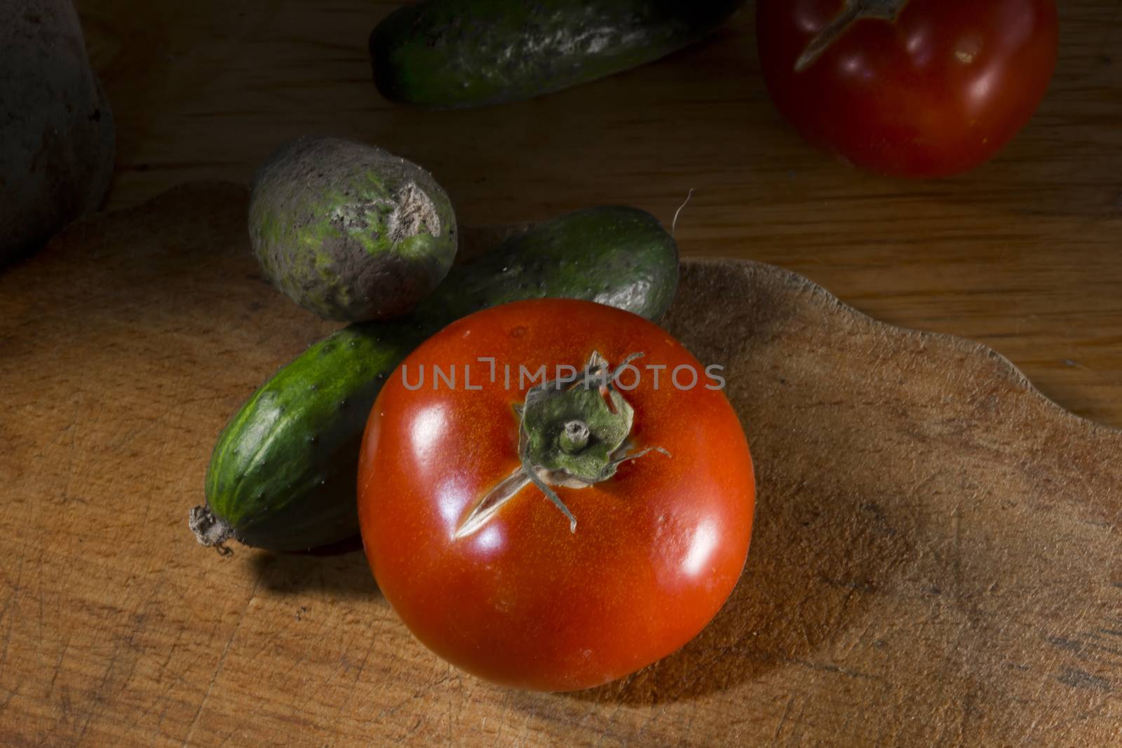 Cucumbers and tomatoes from the garden by VIPDesignUSA