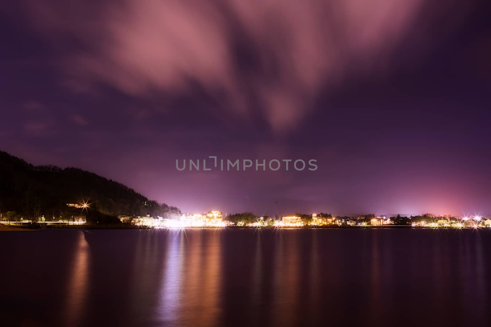 Landscape of Kawaguchi lake
