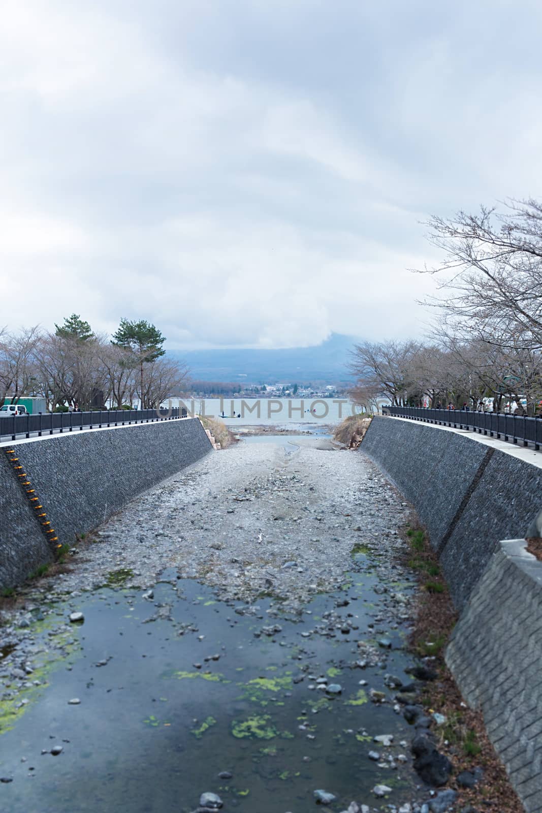 Landscape of Kawaguchi lake