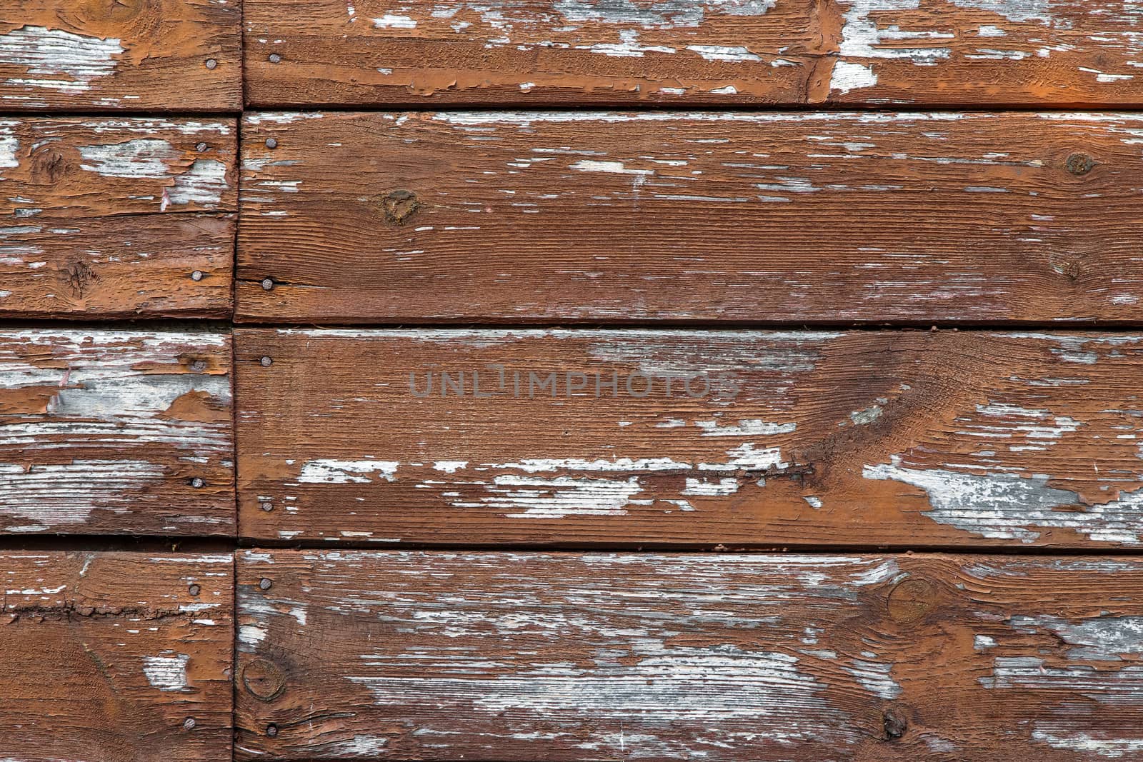 Texture of old boards with flaking paint