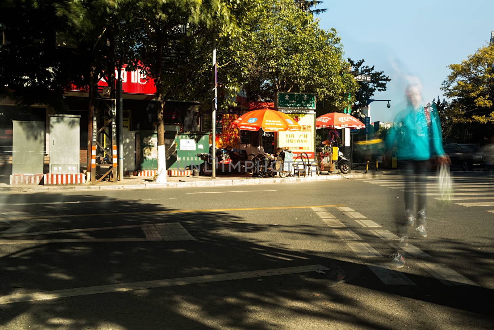Street photography in Kunming city, China