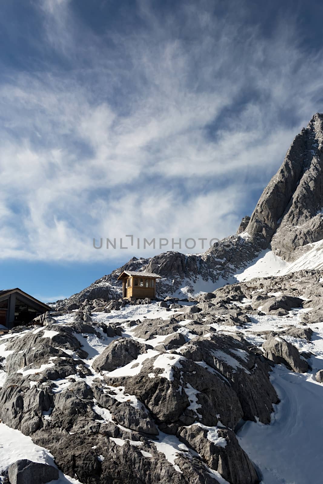 Jade Dragon Snow Mountain (Yulong Snow Mountain) located at Lijiang, Yunnan, China