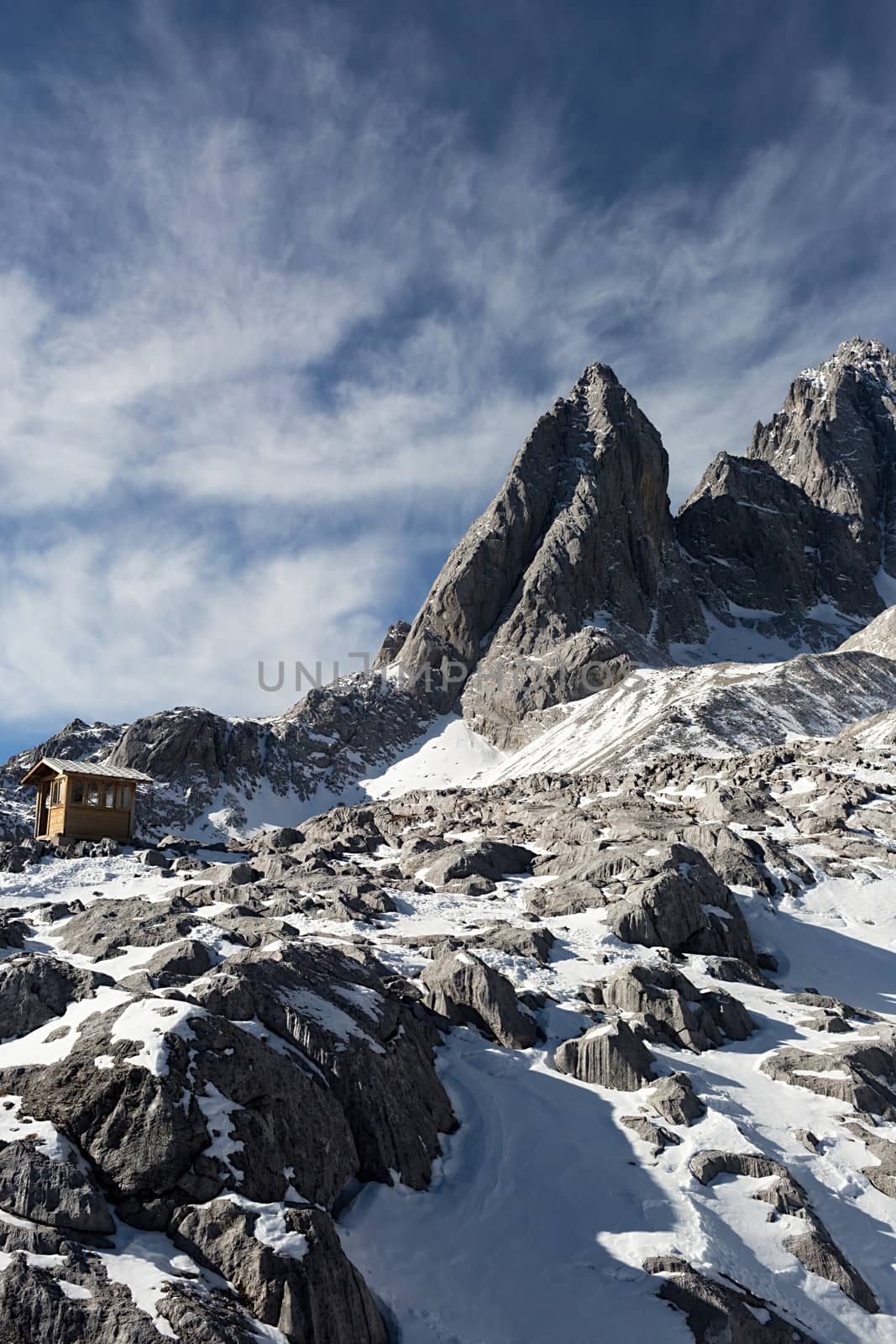 Jade Dragon Snow Mountain (Yulong Snow Mountain) located at Lijiang, Yunnan, China