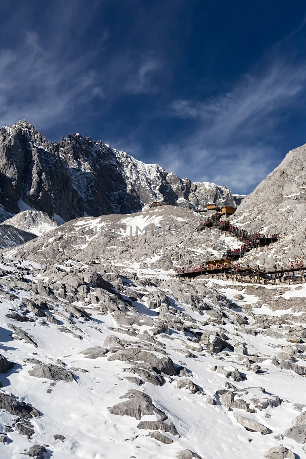 Jade Dragon Snow Mountain (Yulong Snow Mountain) located at Lijiang, Yunnan, China