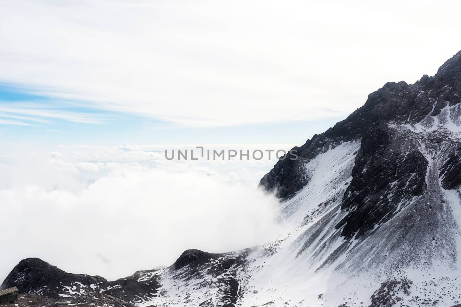 Jade Dragon Snow Mountain (Yulong Snow Mountain) located at Lijiang, Yunnan, China