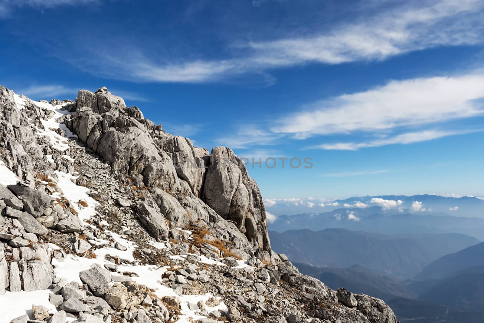 Jade Dragon Snow Mountain (Yulong Snow Mountain) located at Lijiang, Yunnan, China