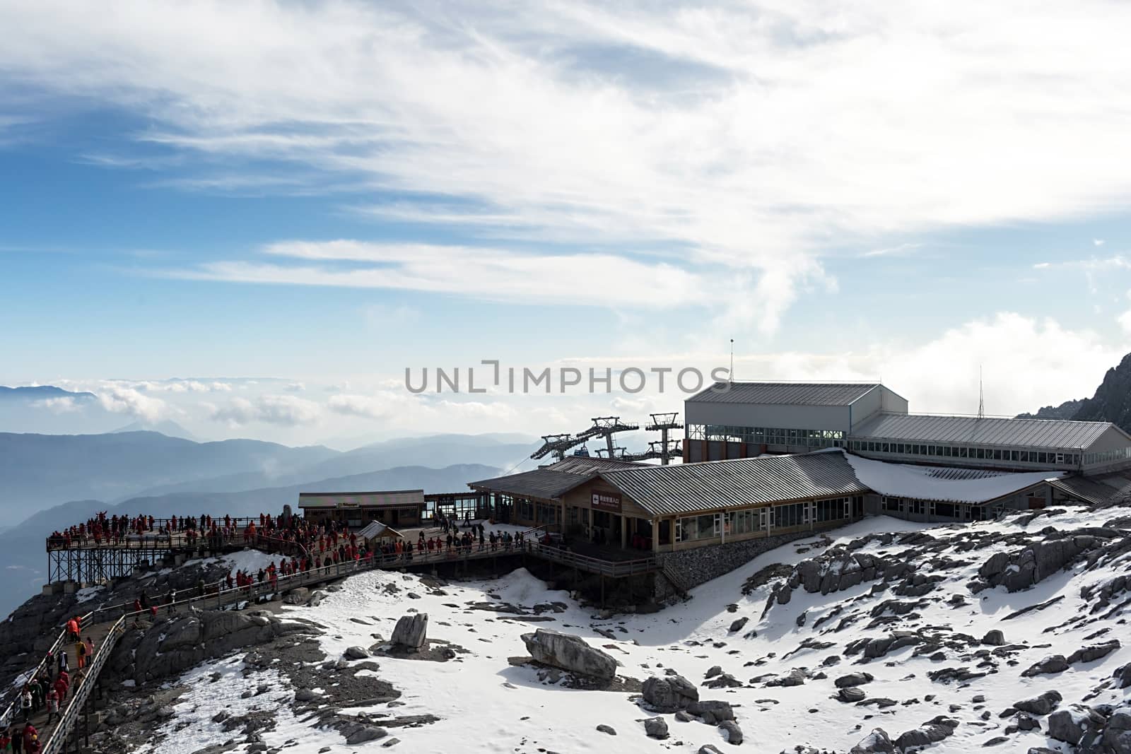 Jade Dragon Snow Mountain (Yulong Snow Mountain) located at Lijiang, Yunnan, China