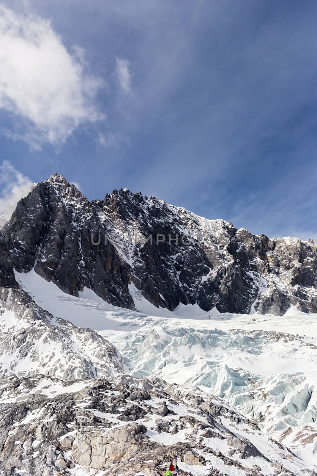 Jade Dragon Snow Mountain (Yulong Snow Mountain) located at Lijiang, Yunnan, China