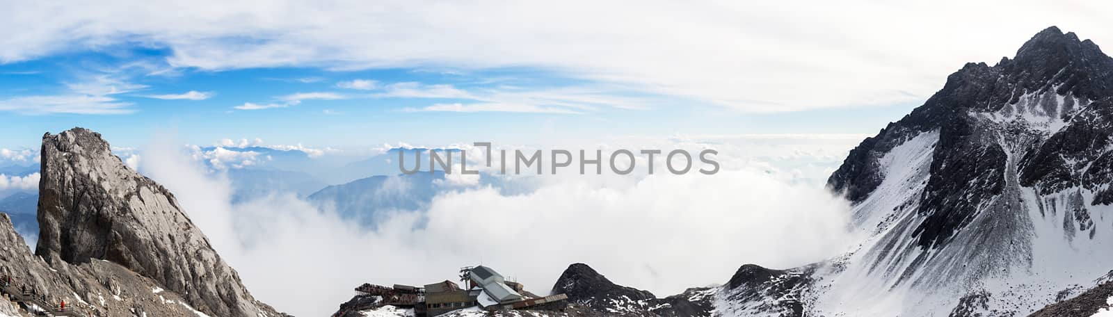 Jade Dragon Snow Mountain (Yulong Snow Mountain) located at Lijiang, Yunnan, China