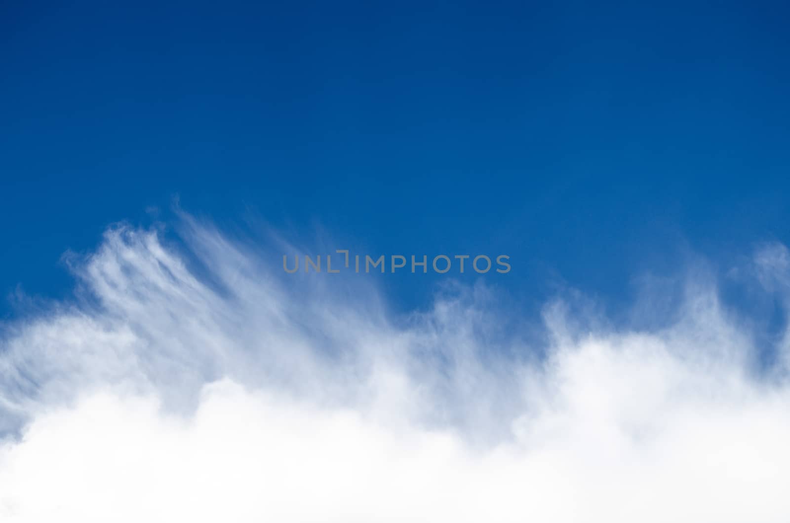 blue sky have cloud in winter season ,thai land ,have feeling happy