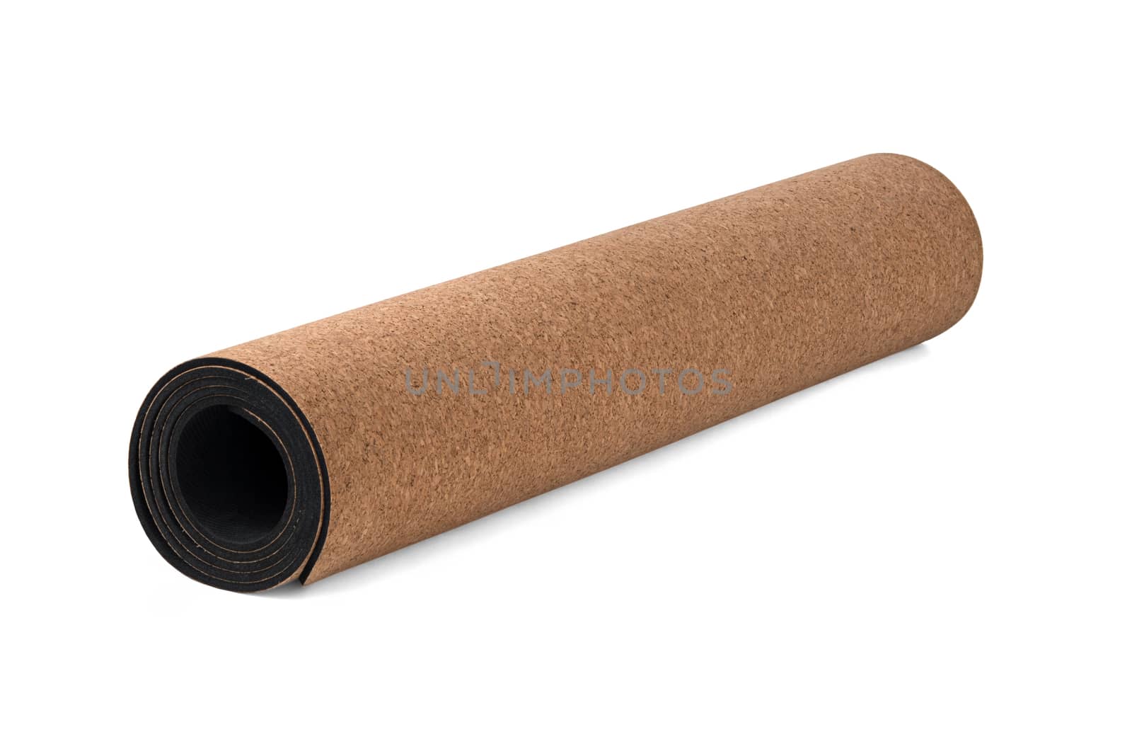 Cork Yoga Mat, Premium Eco Friendly Product on White Background