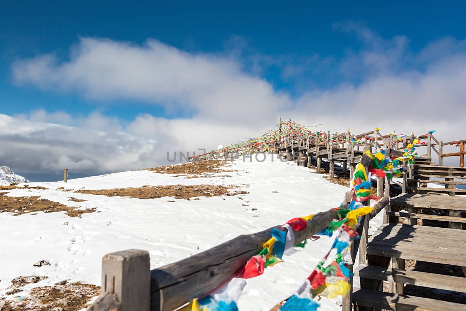 Shika Snow Mountain in Yunnan, China