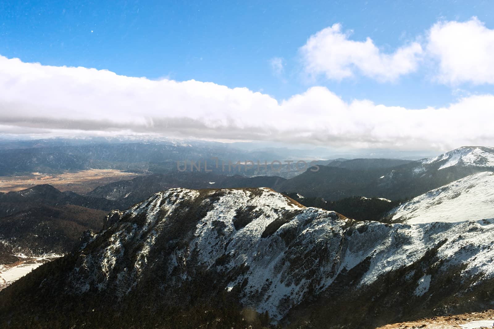 Shika Snow Mountain in Yunnan, China