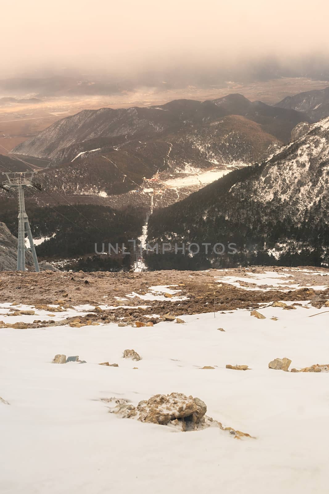 Shika Snow Mountain in Yunnan, China