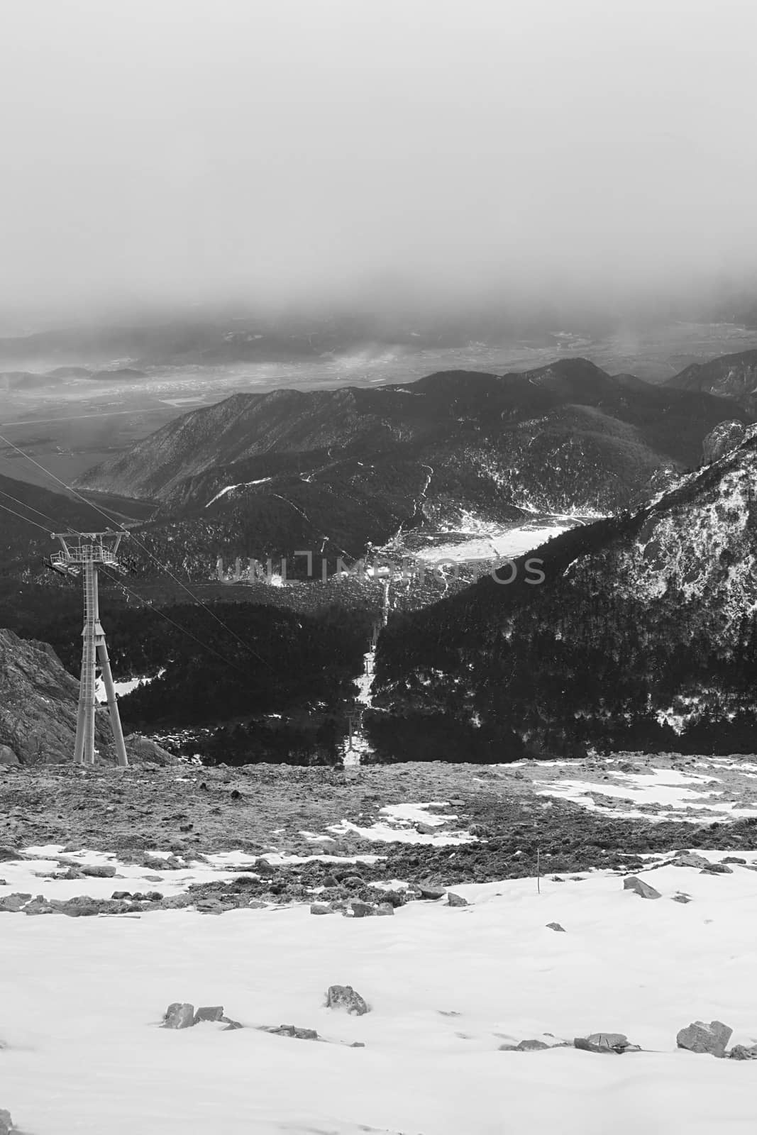 Shika Snow Mountain in Yunnan, China