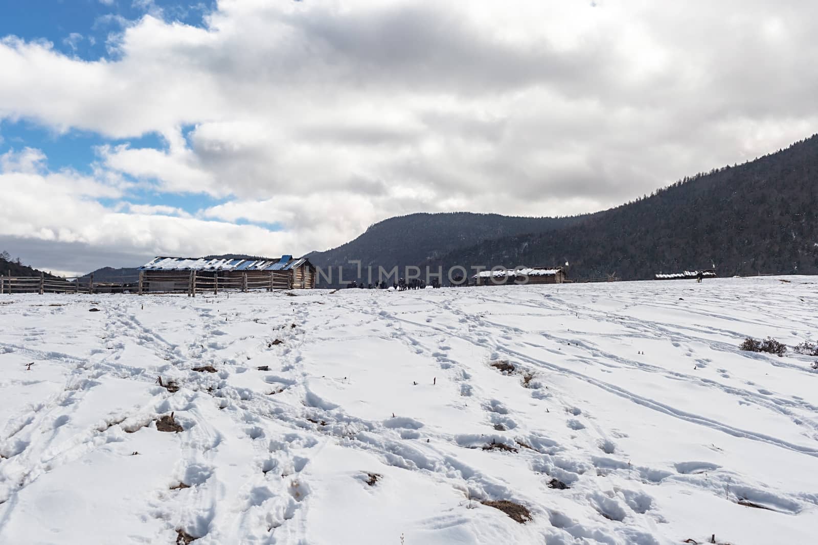 Shika Snow Mountain in Yunnan, China