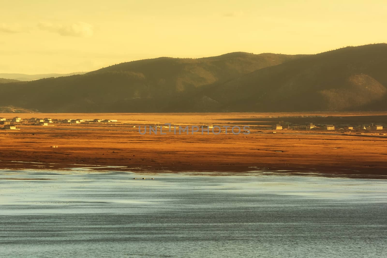 Landscape of Napa lake, Shangri-la, China