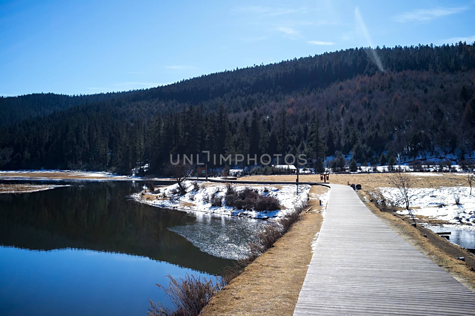 Landscape of Pudacuo National Park, Shangri-la, China