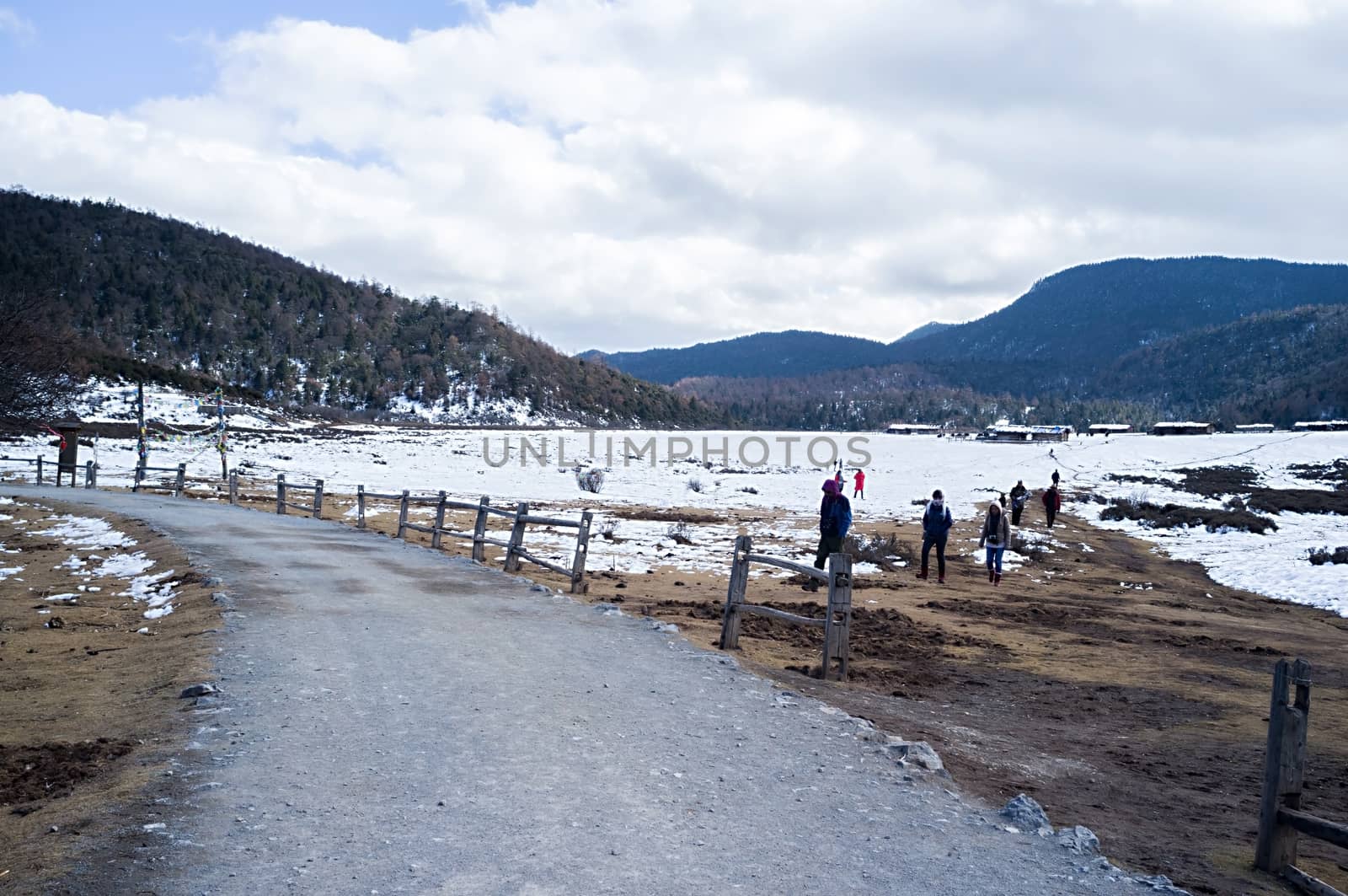 Shika Snow Mountain in Yunnan, China