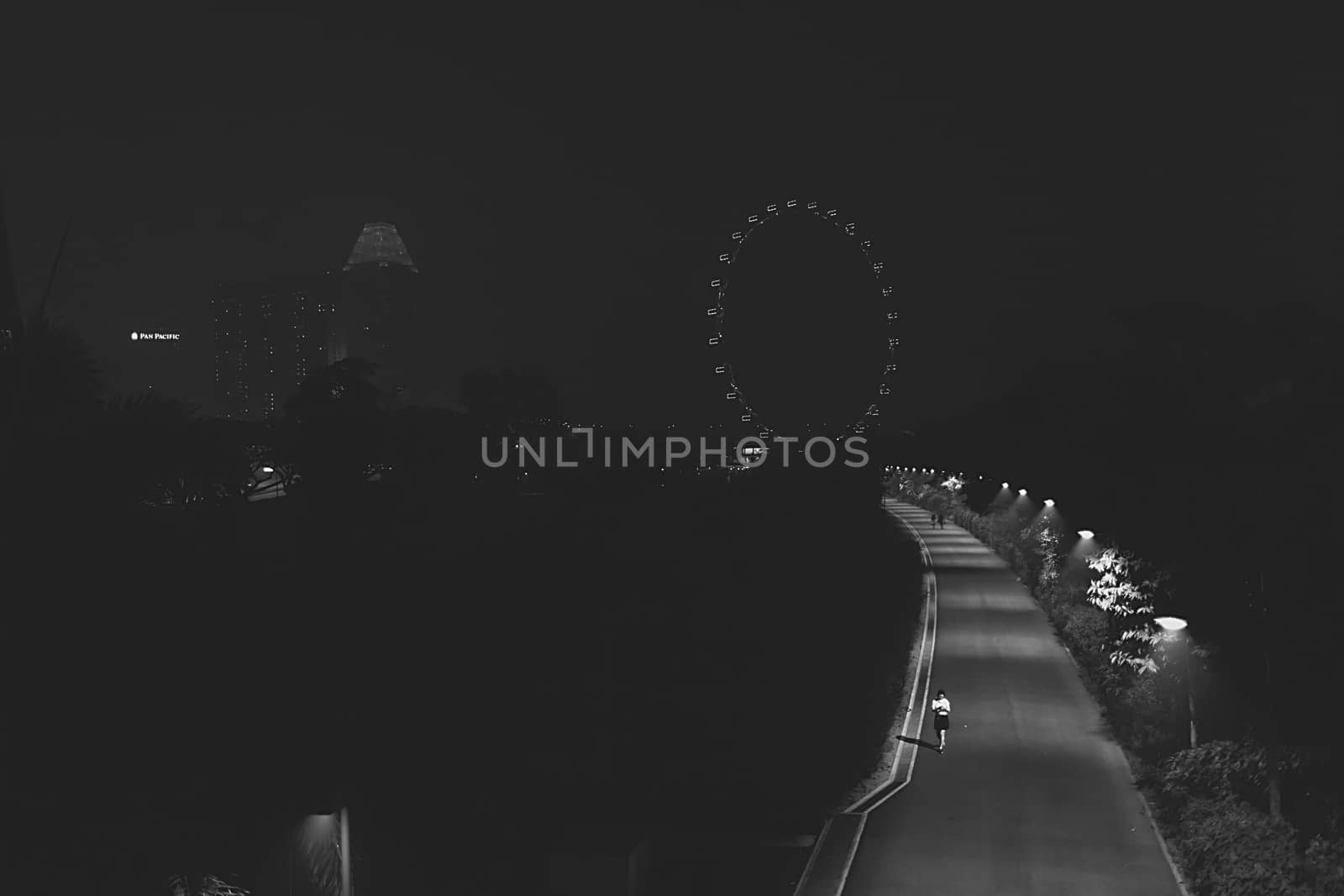 Singapore cityscape at night