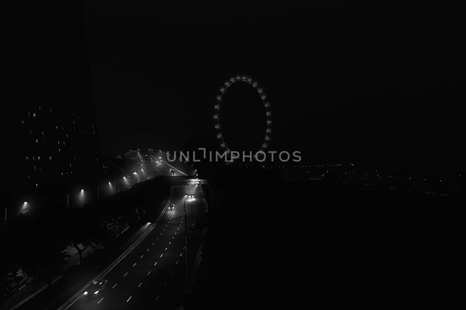 Singapore cityscape at night