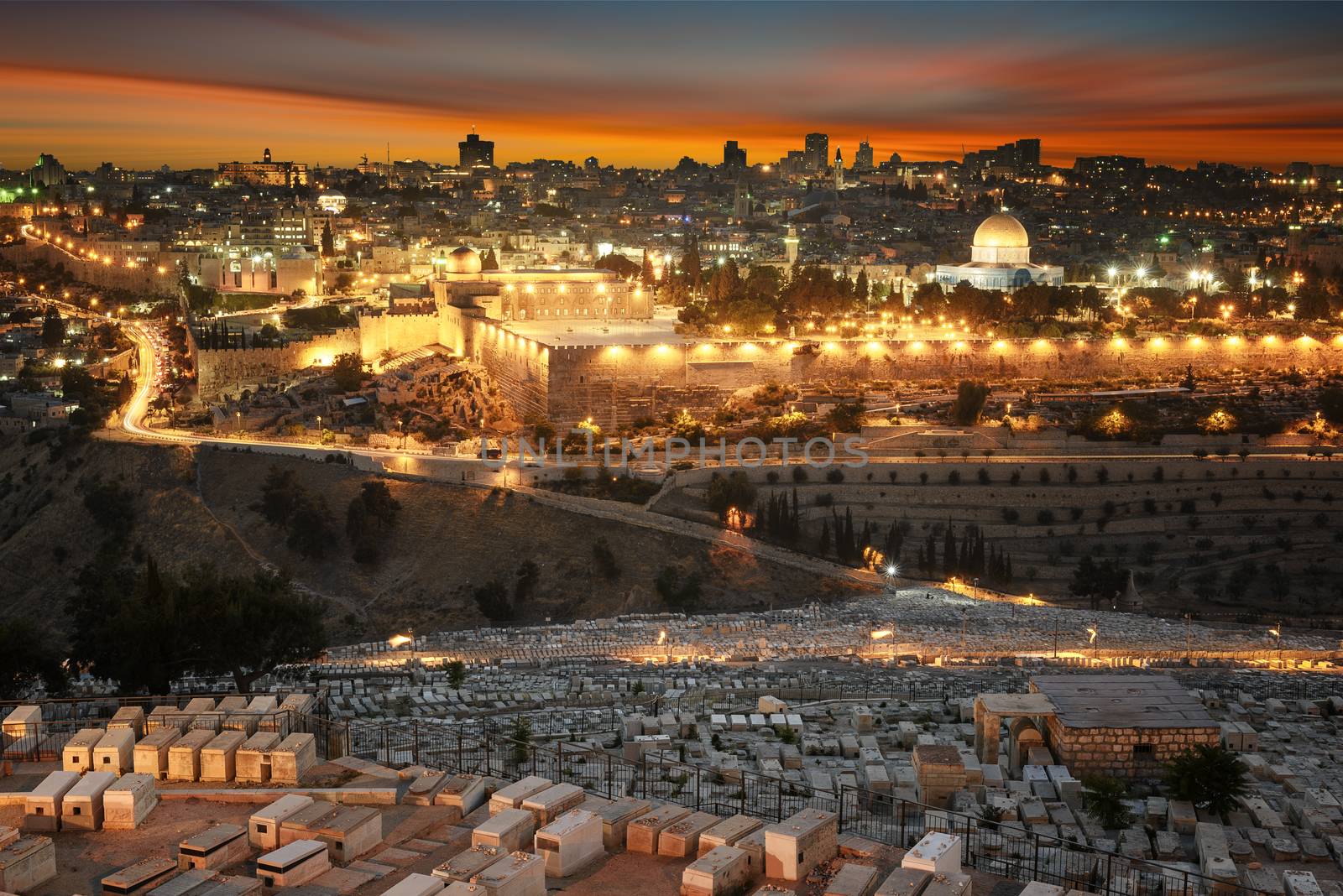 jerusalem city by sunset by ventdusud
