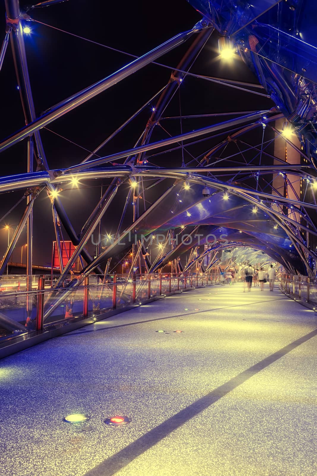 Helix bridge in Singapore