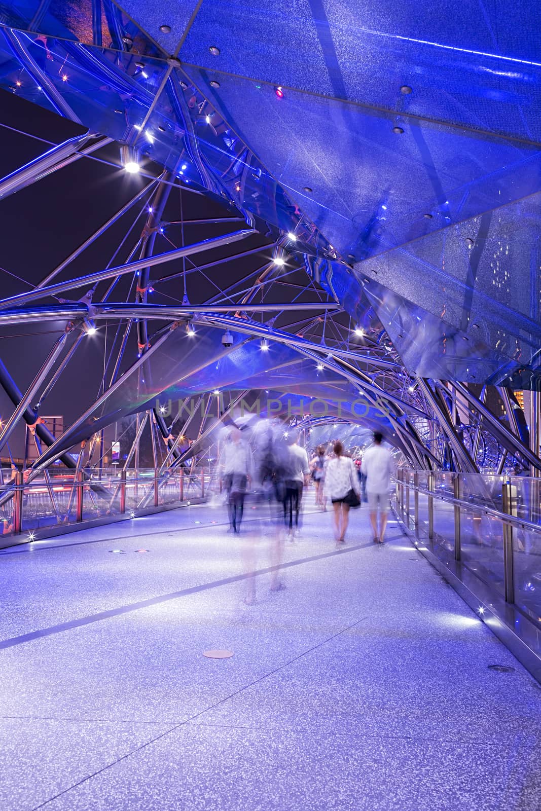 Helix bridge in Singapore