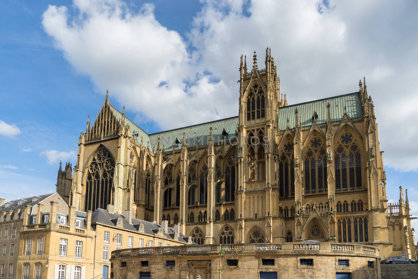 View of Cathedral of Saint-Etienne Metz Lorraine Moselle France