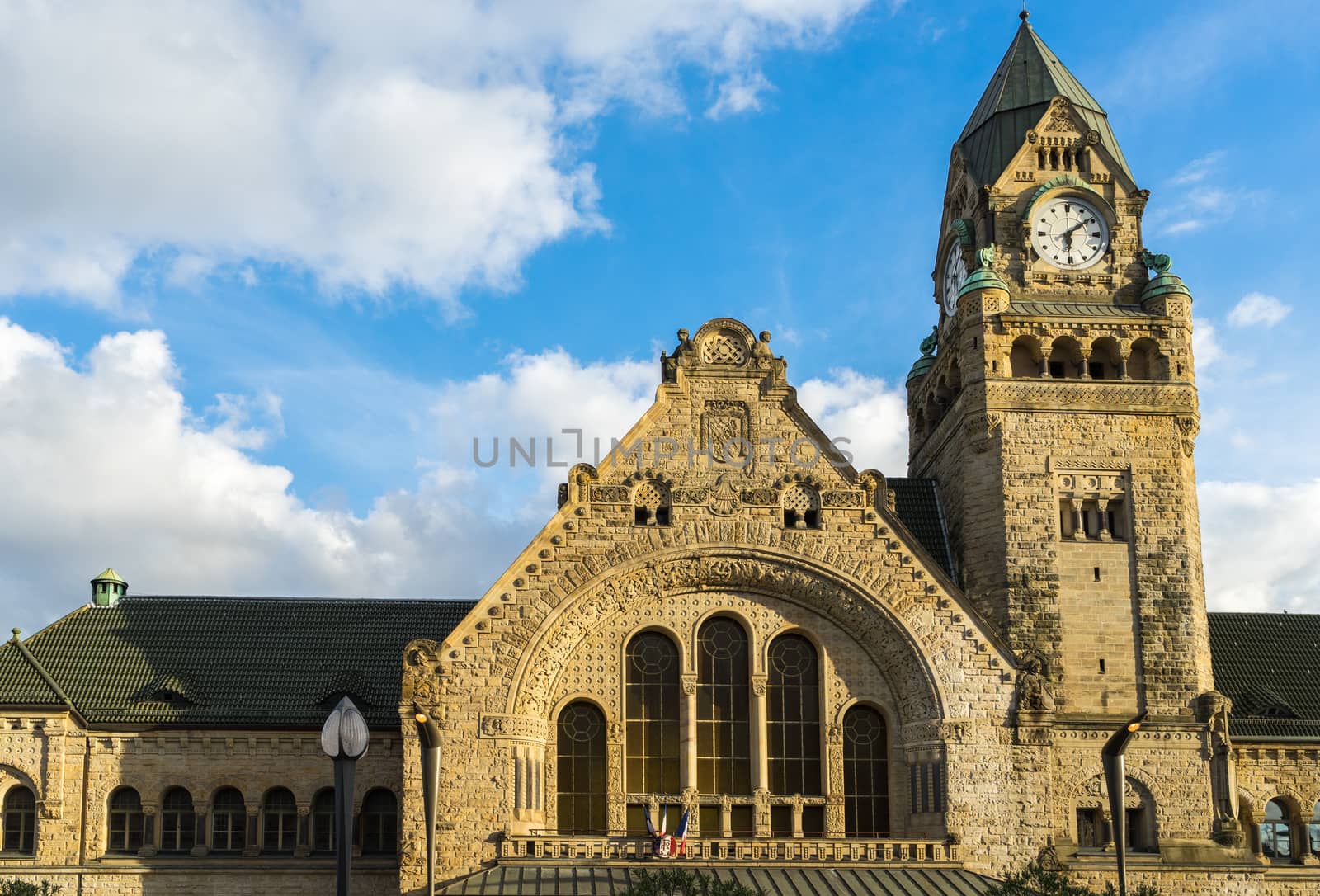 View of the Station in Metz Lorraine Moselle France