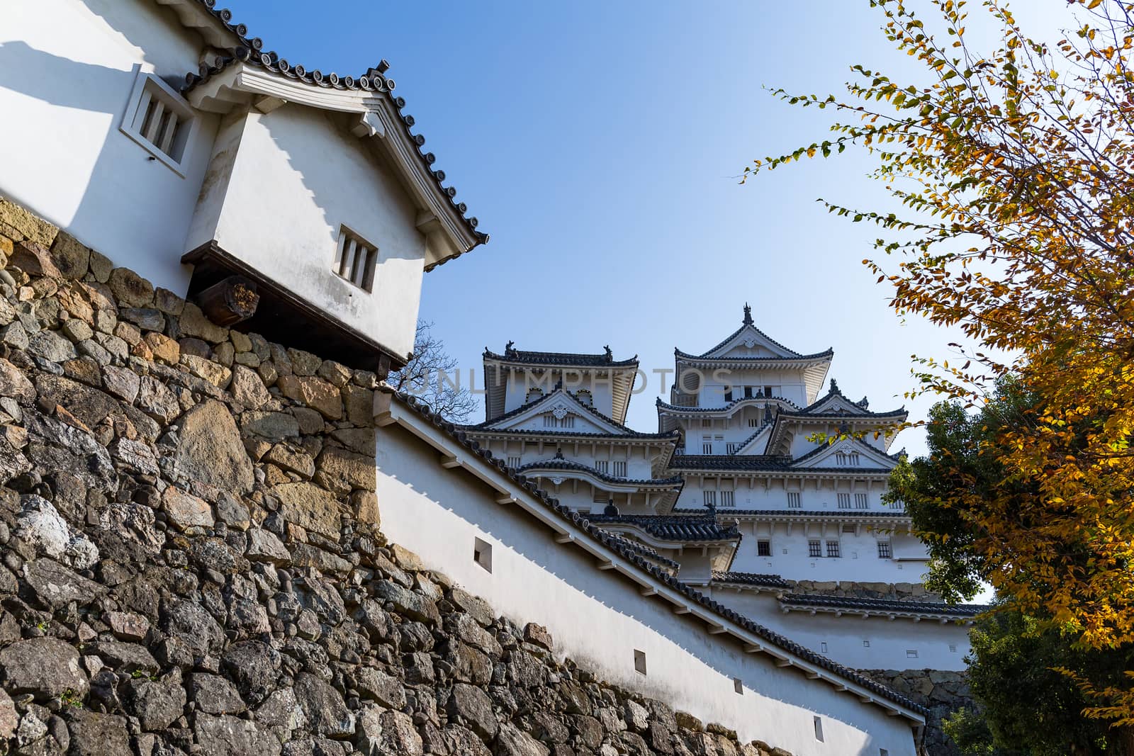 Traditional Japanese Himeji castle