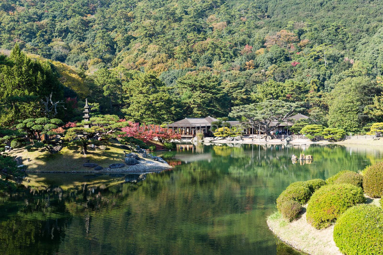 Japanese Traditional Ritsurin Garden by leungchopan