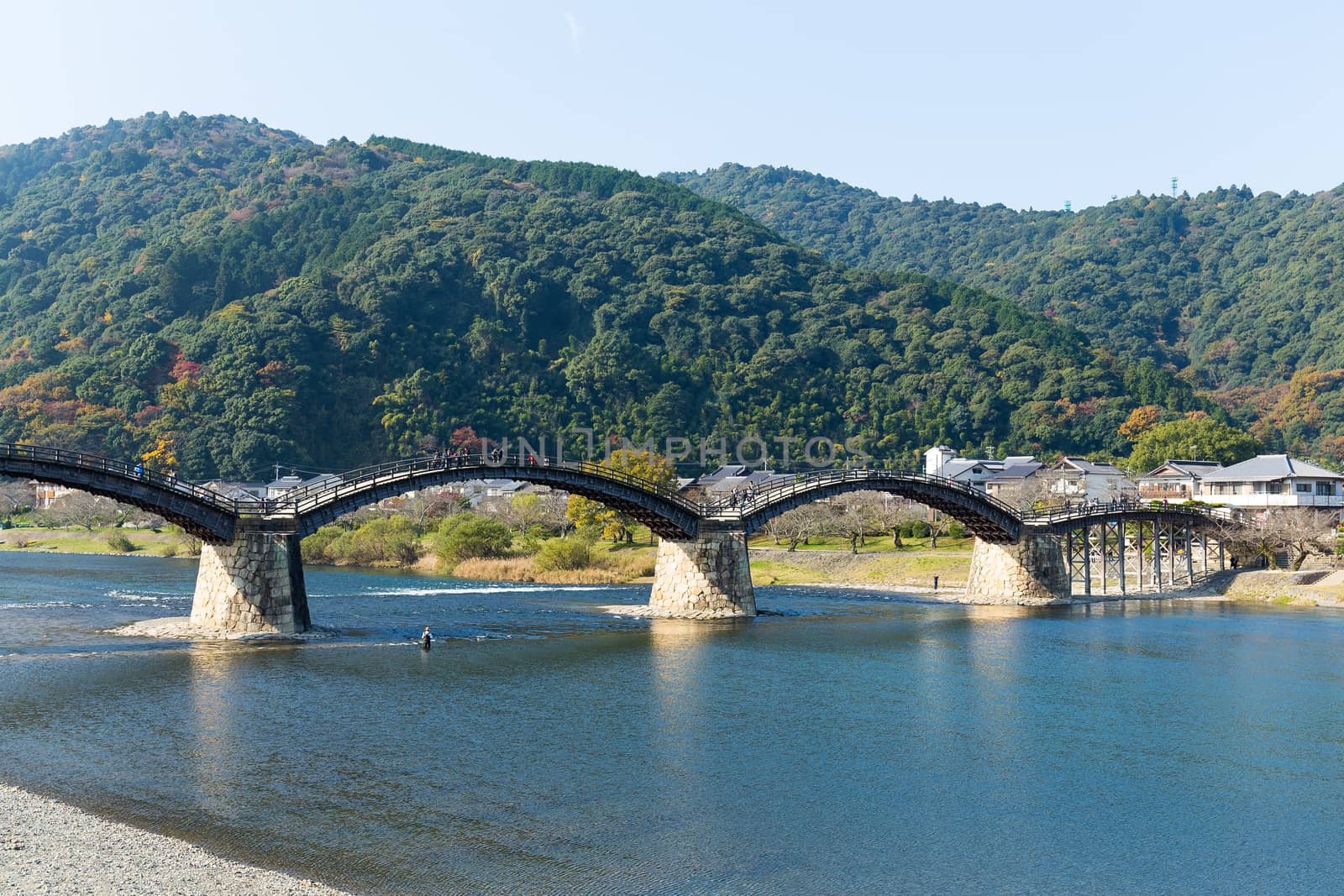 Traditional Japanese Kintai Bridge by leungchopan