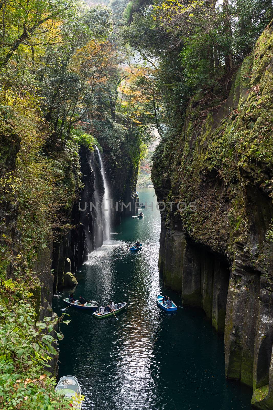 Takachiho Gorge in autumn