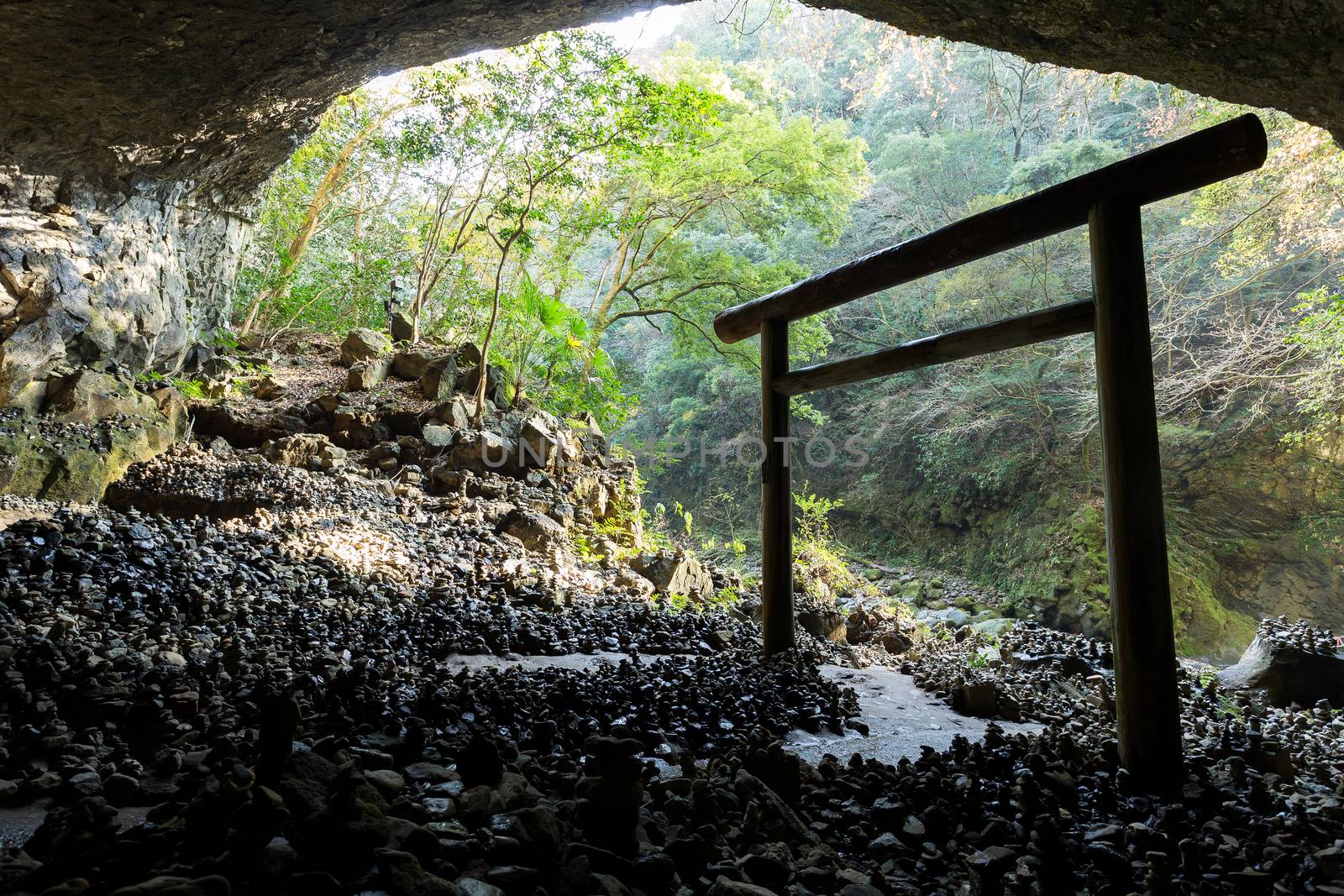 Torii in the cave