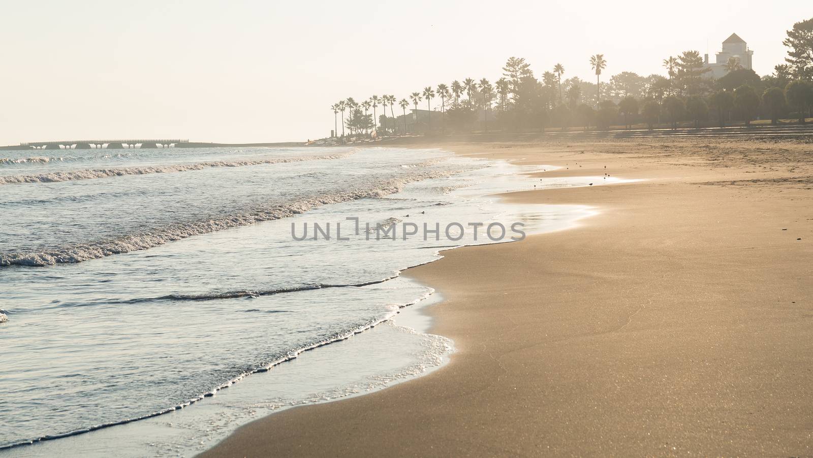 Sand beach and sunlight by leungchopan