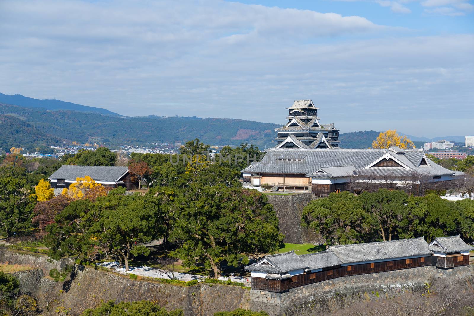 Japanese Kumamoto Castle by leungchopan