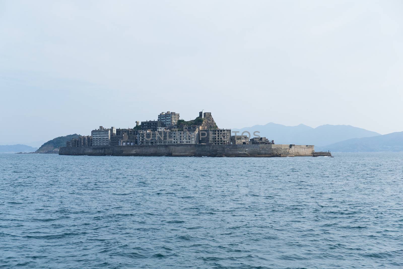 Battleship Island in Japan by leungchopan