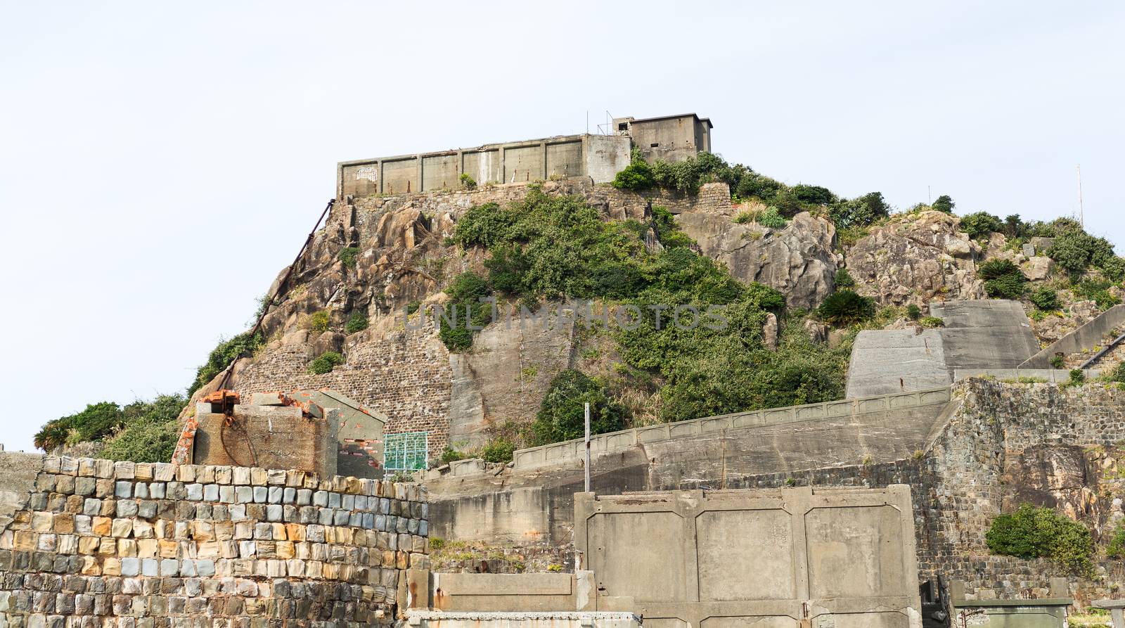 Gunkanjima island in Nagasaki city by leungchopan