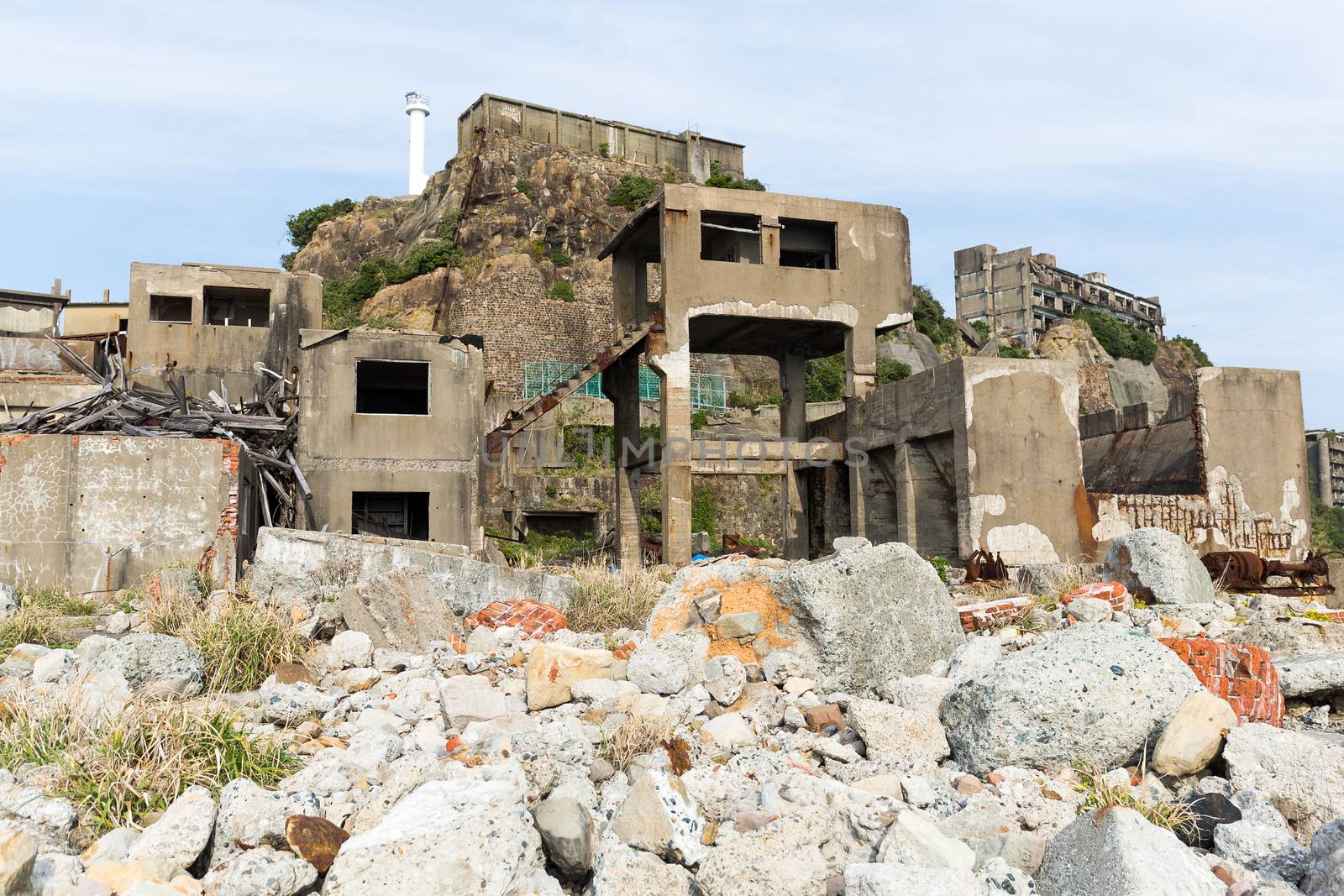 Battleship Island in Nagasaki by leungchopan